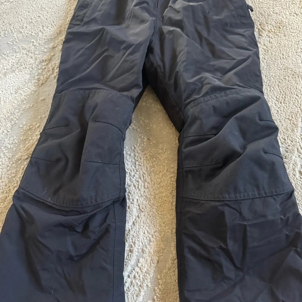 Lands End Squall black snow bibs overalls waterproof insulated  6
